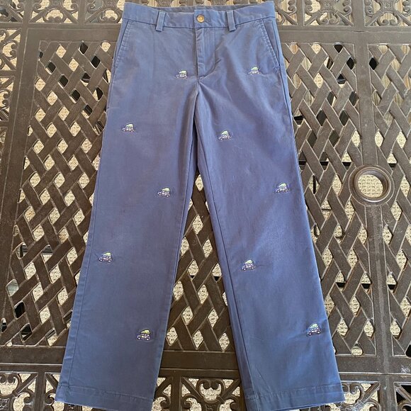 Vineyard Vines Holiday Pants - Woodie Truck with Christmas Tree - Preppy - EUC - Picture 2 of 14